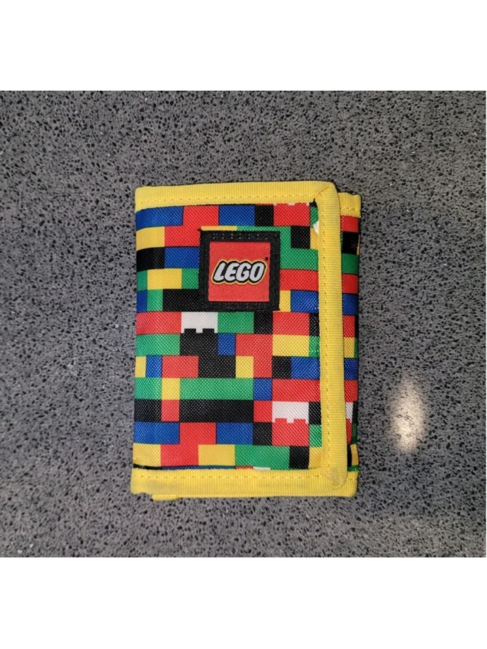 LEGO Tri-Fold East Strip Closure Boys Wallet Lego Block Print